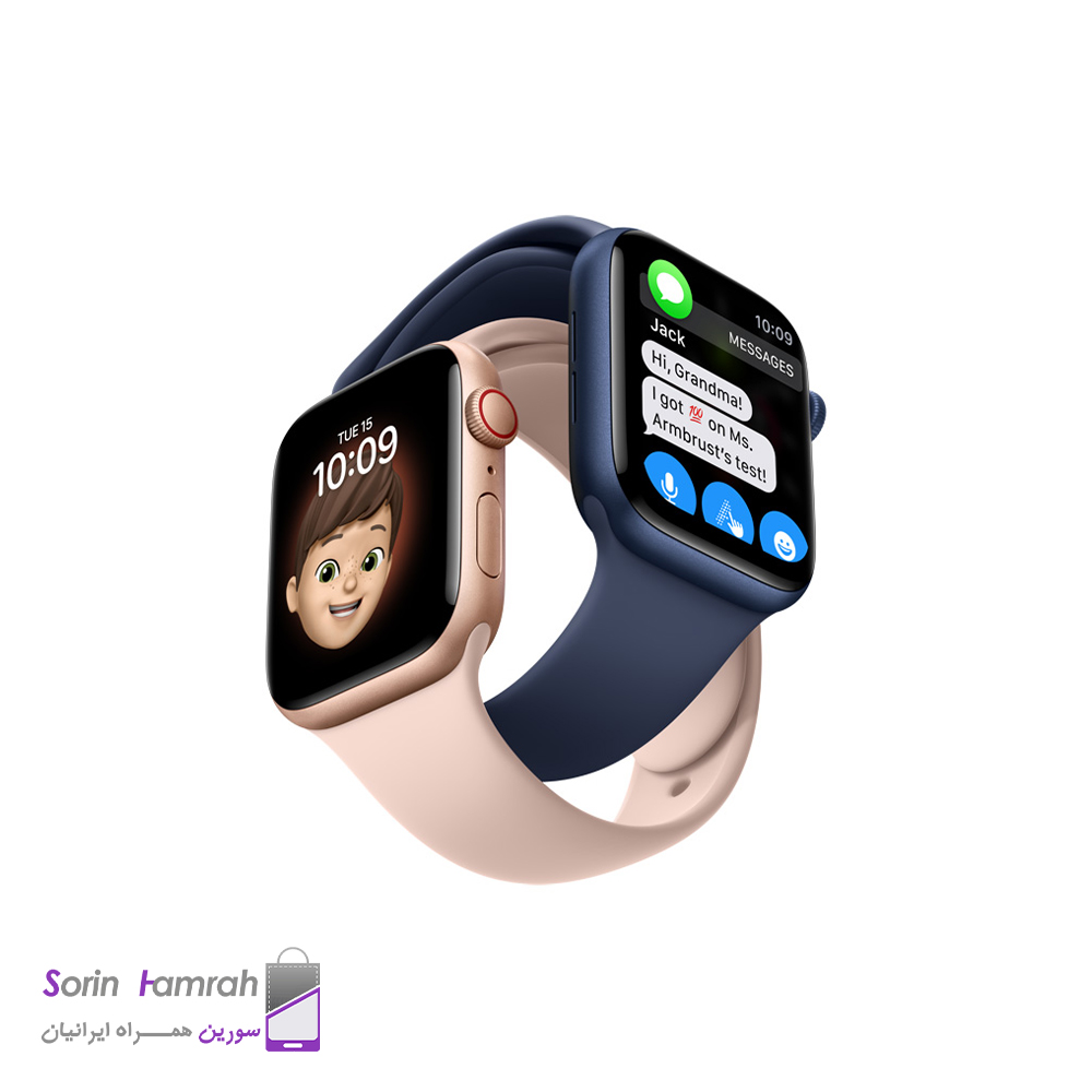 اپل واچ 7 SE مدل 44mm بدنه آلومینیوم با بند سیلیکونی