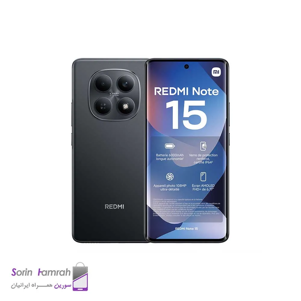 گوشی موبايل شیائومی مدل   Xiaomi Redmi Note 15 4G  ظرفیت 512 گیگابایت رم 8 گیگابایت